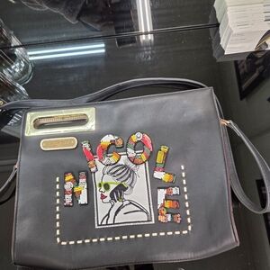 Nicole Lee Black Shoulder Bag